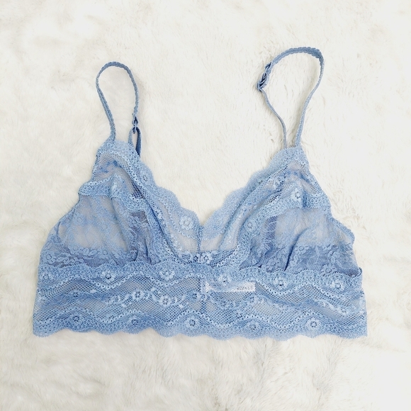 Honeydew Purple & Blue Floral Lace Strappy Bralette 2 Bra Bundle 2299 - Picture 7 of 11